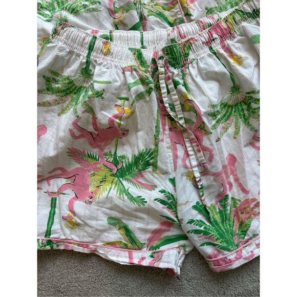 8 Oak Lane Women's Monkeys Long Sleeve Cotton Shorts Set, L/XL $89 - Picture 4 of 8